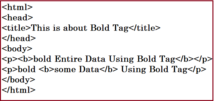 Html Tag For Bold And Font Size - PELAJARAN