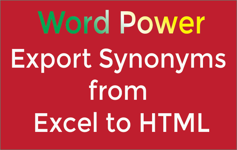 Export The Data from Excel to HTML